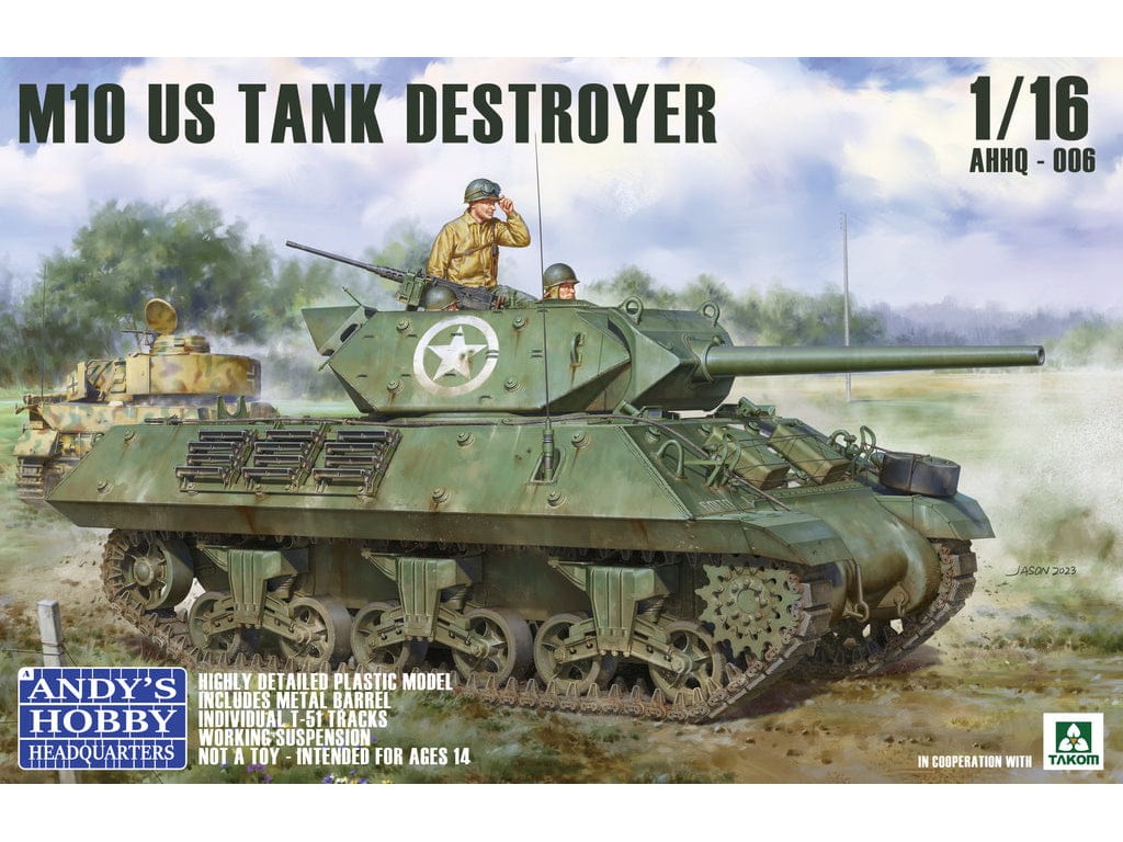 ANDY'S HOBBY HEADQUARTERS AHHQ-006 1/16 U.S. M10 Tank Destroyer Wolverine