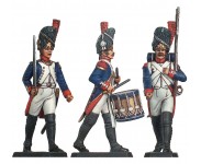54 mm ferdigmalte Napoleon tinnsoldater.  