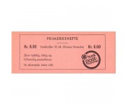 Frimerkehefter med bruks-merker.