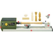 MICRO-tredreiebenk DB250 og tilbehør