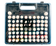 Kofferter med 40 - 51eller 72 farger og pensler