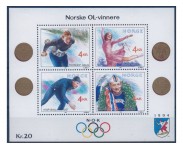 1990 Postfrisk og Stemplet